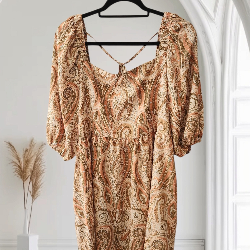 Hayden Elegant Paisley Print Dress 1XL - Picture 9 of 9